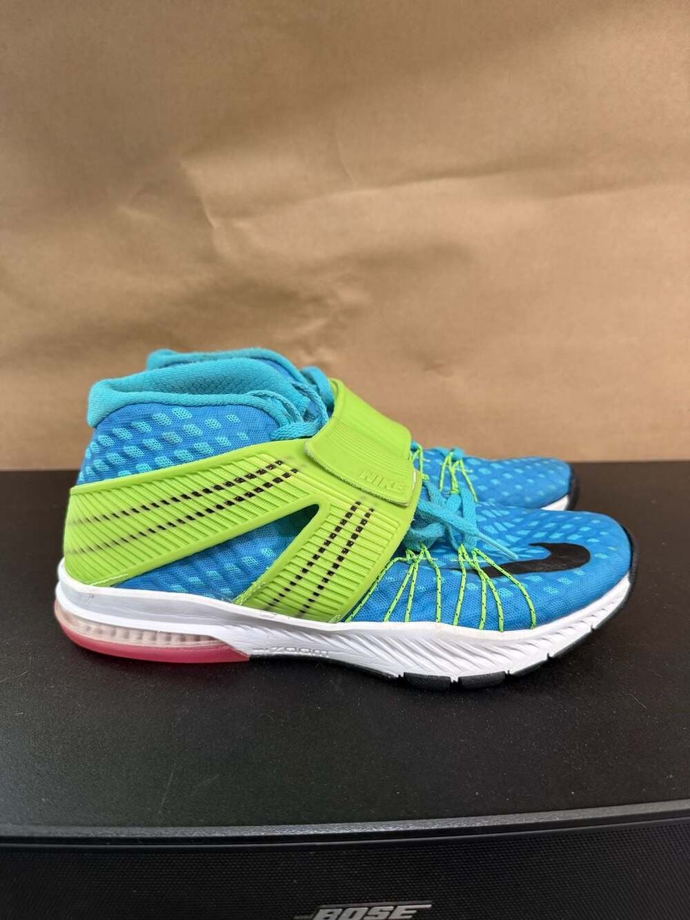 Nike Zoom Train Toranada Size 6.5 Gamma Blue Electric Green